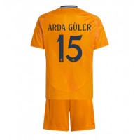 Camiseta Real Madrid Arda Guler #15 Visitante Equipación para niños 2024-25 manga corta (+ pantalones cortos)